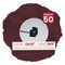 Dark Red Suede Mat Board for 13x13 Frames - Circle Opening for 9x9 Photos